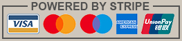 Payments powered by Stripe (Pay with Visa, Mastercard, Maestro, American Express, Union Pay)